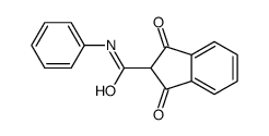 1,3-dioxo-N-phenylindene-2-carboxamide结构式