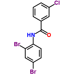 3-Chloro-N-(2,4-dibromophenyl)benzamide结构式