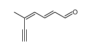 (2E,4Z)-5-methyl-2,4-heptadien-6-yn-1-al Structure