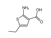 2-Amino-5-ethyl-thiophene-3-carboxylic acid structure