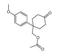 [1-(4-methoxyphenyl)-4-oxocyclohexyl]methyl acetate Structure