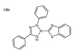 2-(2,5-diphenyl-1H-tetrazol-1-ium-3-yl)-1,3-benzothiazole,bromide Structure