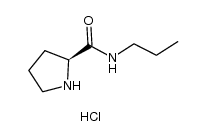 pyrrolidine-2-carboxylic acid propylamide hydrochloride结构式