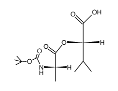 Boc-L-Ala-L-Hmb-OH结构式