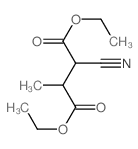 Butanedioic acid,2-cyano-3-methyl-, 1,4-diethyl ester结构式