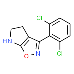 4H-Pyrrolo[3,2-d]isoxazole,3-(2,6-dichlorophenyl)-5,6-dihydro-(9CI) structure