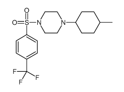 Piperazine, 1-(4-methylcyclohexyl)-4-[[4-(trifluoromethyl)phenyl]sulfonyl]- (9CI) structure