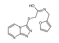 Acetamide, N-(2-furanylmethyl)-2-(1,2,4-triazolo[4,3-a]pyrimidin-3-ylthio)- (9CI) Structure