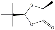 2β-tert-Butyl-4β-methyl-1,3-oxathiolan-5-one structure