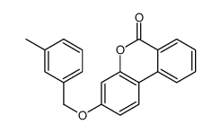 3-[(3-methylphenyl)methoxy]benzo[c]chromen-6-one结构式