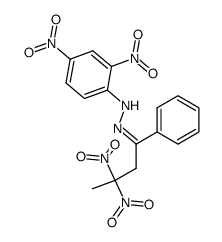 N-(2,4-Dinitro-phenyl)-N'-[3,3-dinitro-1-phenyl-but-(Z)-ylidene]-hydrazine结构式