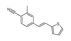 2-methyl-4-(2-thiophen-2-ylethenyl)benzonitrile Structure