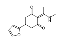 5-(furan-2-yl)-2-[1-(methylamino)ethylidene]cyclohexane-1,3-dione Structure