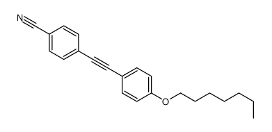 4-[2-(4-heptoxyphenyl)ethynyl]benzonitrile结构式