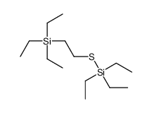 triethyl(2-triethylsilylethylsulfanyl)silane结构式