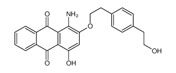 1-amino-4-hydroxy-2-[2-[4-(2-hydroxyethyl)phenyl]ethoxy]anthracene-9,10-dione Structure