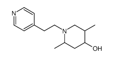 2,5-dimethyl-1-(2-pyridin-4-ylethyl)piperidin-4-ol Structure