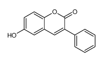 6-羟基-3-苯基-2H-色烯-2-酮结构式