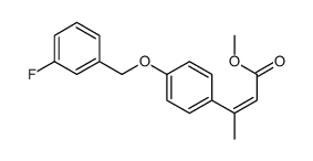 methyl 3-[4-[(3-fluorophenyl)methoxy]phenyl]but-2-enoate Structure