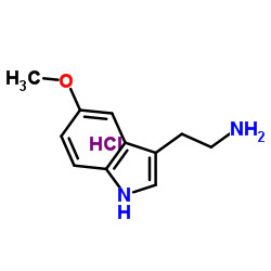 2-(5-Methoxy-1H-indol-3-yl)ethanamine hydrochloride Structure