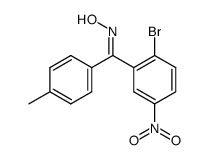 2-bromo-4'-methyl-5-nitro-benzophenone (E)-oxime Structure