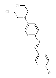 4-(4-bromophenyl)diazenyl-N,N-bis(2-chloroethyl)aniline Structure