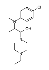 2-(4-chloro-N-methylanilino)-N-[2-(diethylamino)ethyl]propanamide Structure