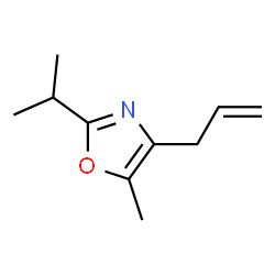 Oxazole, 5-methyl-2-(1-methylethyl)-4-(2-propenyl)- (9CI) Structure