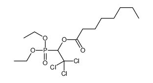 O,O-Diethyl 2,2,2-trichloro-1-octanoyloxyethyl phosphonate结构式