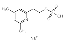 Thiosulfuric acid,S-[2-(4,6-dimethyl-2-pyridinyl)ethyl] ester, sodium salt (1:1) structure