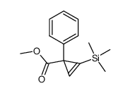 1-phenyl-2-trimethylsilylcycloprop-2-ene carboxylic acid methyl ester Structure