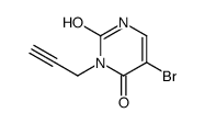 5-bromo-3-prop-2-ynyl-1H-pyrimidine-2,4-dione结构式