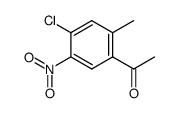 1-(4-chloro-2-methyl-5-nitro-phenyl)-ethanone Structure