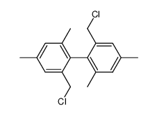 2.2'-Bis(chlormethyl)-4.4'.6.6'-tetramethylbiphenyl Structure