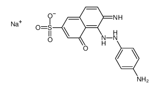 6-Amino-5-[(4-aminophenyl)azo]-4-hydroxy-2-naphthalenesulfonic acid sodium salt Structure