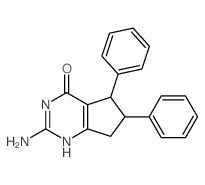 3-amino-7,8-diphenyl-2,4-diazabicyclo[4.3.0]nona-3,10-dien-5-one Structure