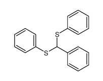 Phenylbis(phenylthio)methane Structure