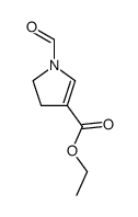 1-Formyl-4,5-dihydro-1H-pyrrol-3-carbonsaeure-ethylester结构式