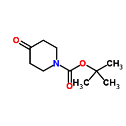 N-(tert-Butoxycarbonyl)-4-piperidone Structure