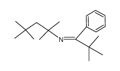 2-[(2,2-dimethyl-1-phenylpropylidene)amino]-2,4,4-trimethylpentane结构式