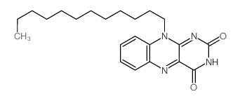 Benzo[g]pteridine-2,4(3H,10H)-dione, 10-dodecyl- Structure