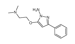 5-[2-(dimethylamino)ethoxy]-3-phenylpyrazol-1-amine结构式