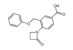 4-(2-oxoazetidin-1-yl)-3-(phenoxymethyl)benzoic acid结构式