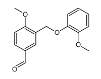 4-METHOXY-3-(2-METHOXY-PHENOXYMETHYL)-BENZALDEHYDE Structure