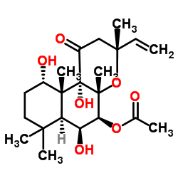 7BETA-ACETOXY-1ALPHA,6BETA-DIHYDROXY-8,13-EPOXY-LABD-14-EN-11-ONE structure