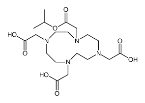 1,4,7,10-Tetraazacyclododecane-1,4,7,10-tetraacetic acid, Mono(1-Methylethyl) ester结构式