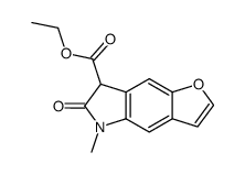 5-methyl-6-oxo-6,7-dihydro-5H-1-oxa-5-aza-s-indacene-7-carboxylic acid ethyl ester Structure