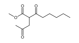 2-acetonyl-3-oxo-octanoic acid methyl ester结构式