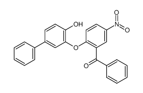 2-(4-hydroxy-biphenyl-3-yloxy)-5-nitro-benzophenone结构式