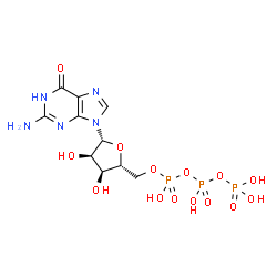 Guanosine 5'-(tetrahydrogen triphosphate), 2'-deoxy-, trilithium salt结构式